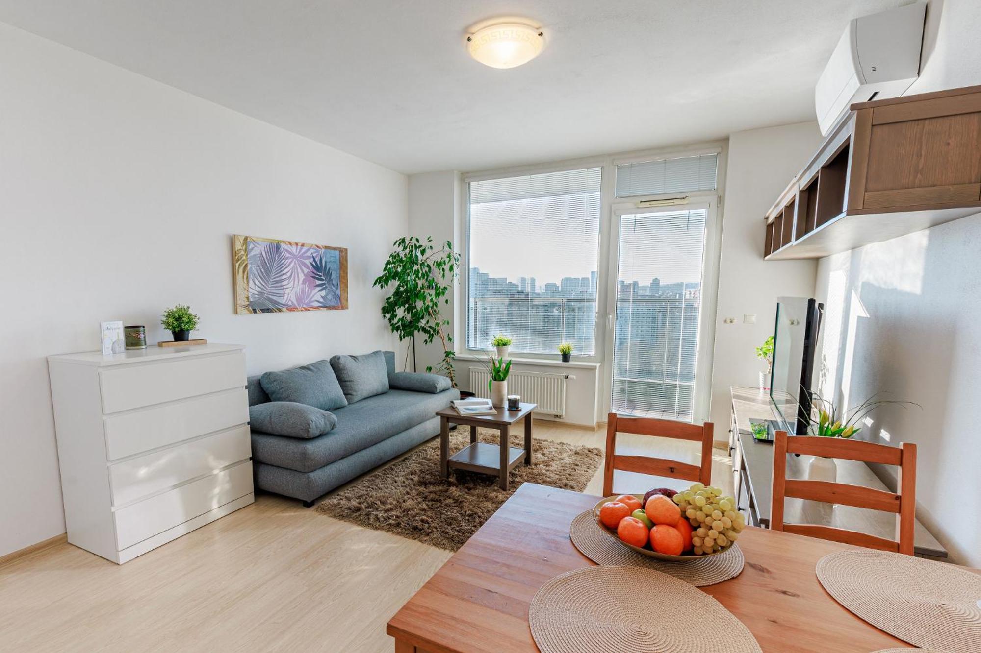 Sunny Apartment With Amazing Terrace On The 13Th Floor Near City Center Братислава Экстерьер фото