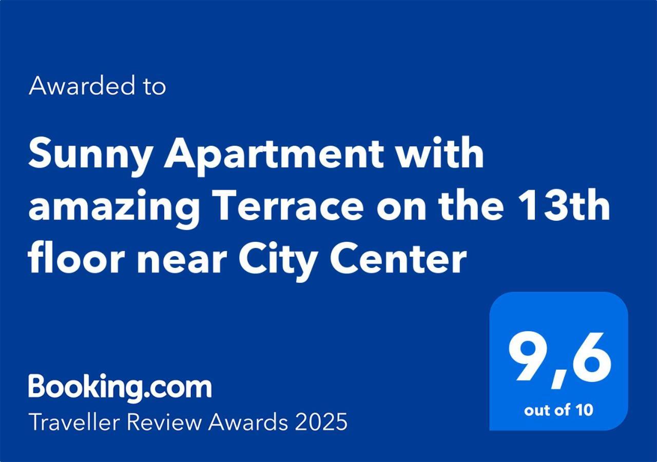 Sunny Apartment With Amazing Terrace On The 13Th Floor Near City Center Братислава Экстерьер фото